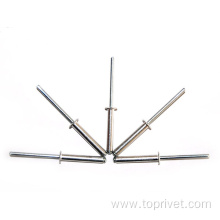 Aluminium/Stainless steel dome head open end blind rivets